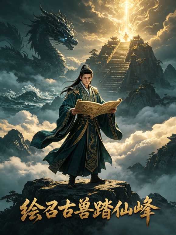 绘召古兽踏仙峰