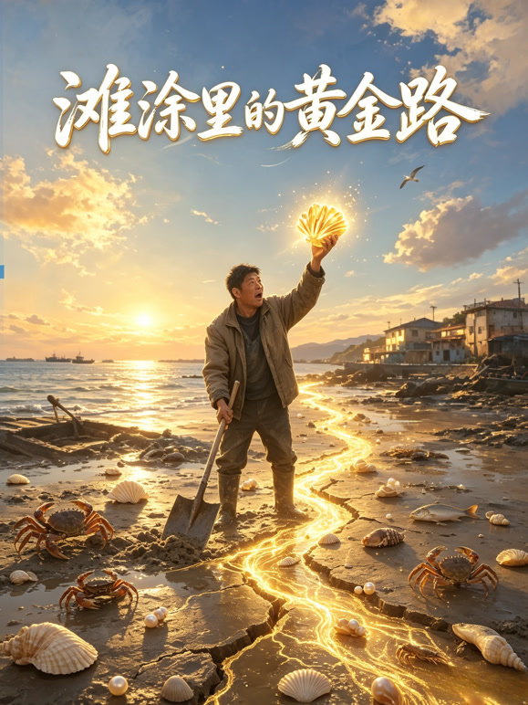 滩涂里的黄金路