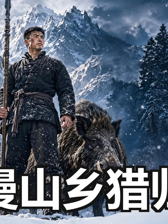 雪漫山乡猎归人