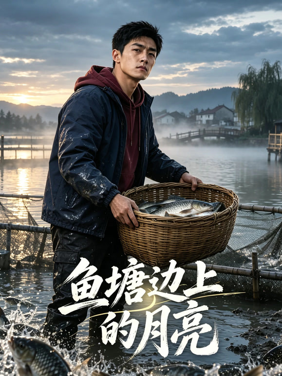 鱼塘边上的月亮