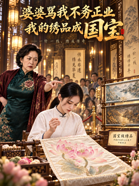 《婆婆骂我不务正业， 我的绣品成国宝》