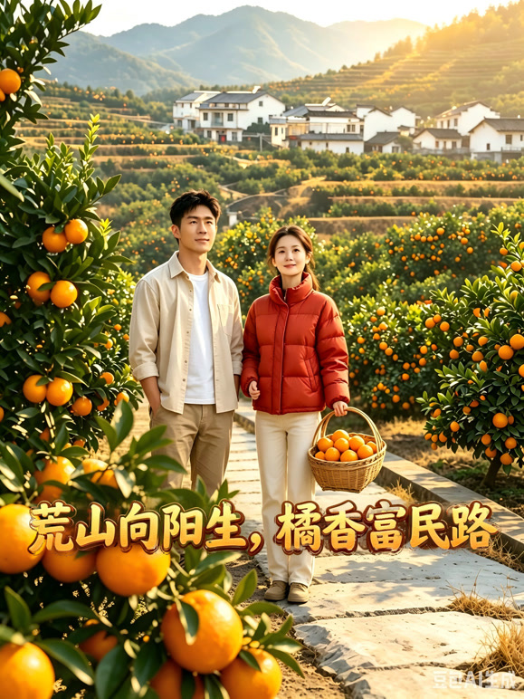 荒山向阳生，橘香富民路