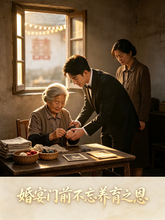 婚宴门前不忘养育之恩