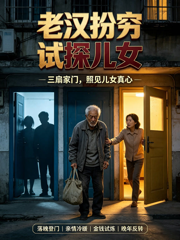 老汉扮穷试探儿女