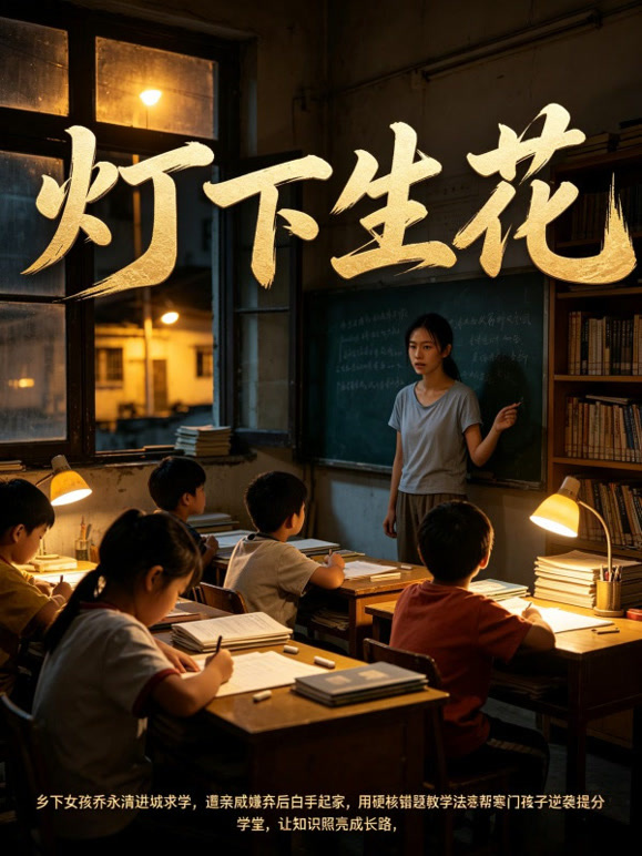灯下生花