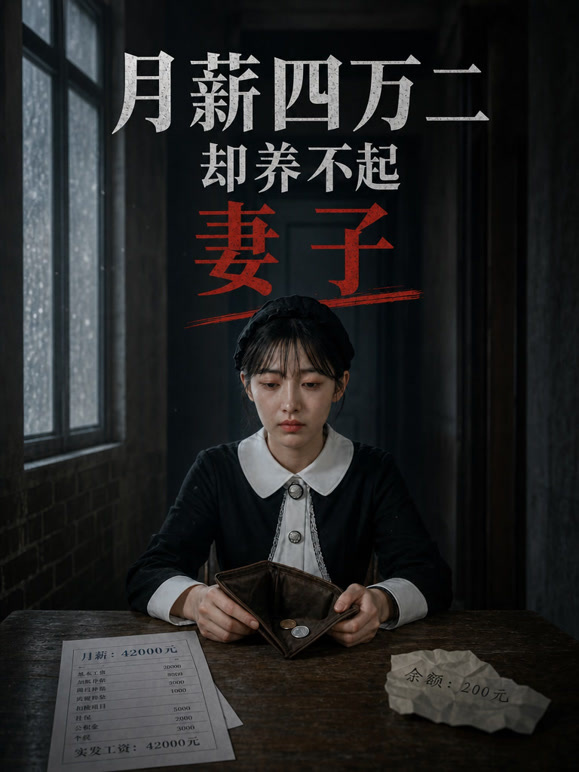 月薪四万二却养不起妻子