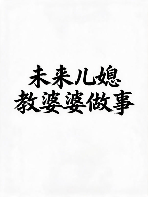 未来儿媳教婆婆做事