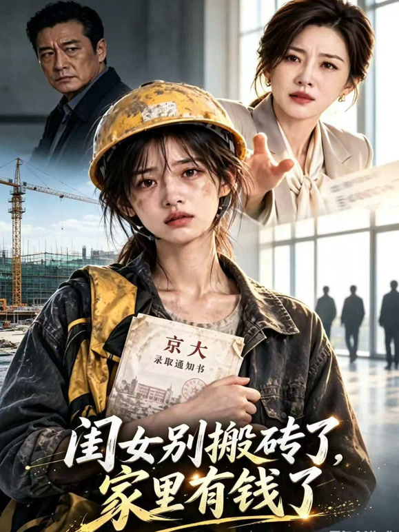 闺女别搬砖了，家里有钱了