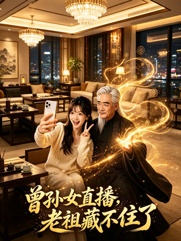 曾孙女直播，老祖藏不住了