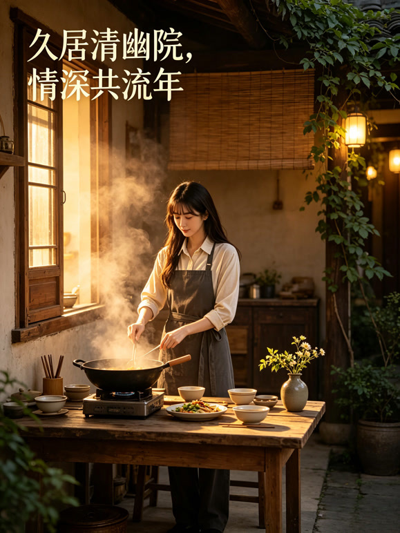 久居清幽院，情深共流年