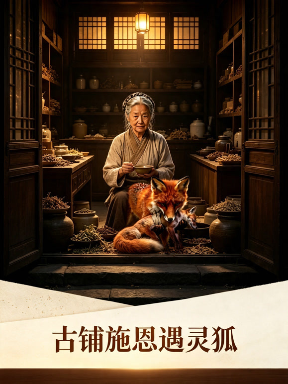 古铺施恩遇灵狐
