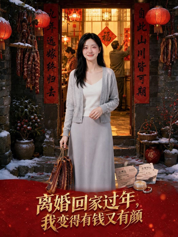 离婚回家过年，我变得有钱又有颜