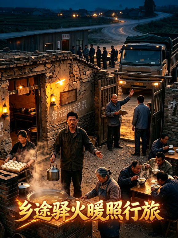 乡途驿火暖照行旅