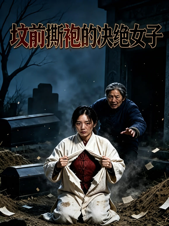 坟前撕袍的决绝女子