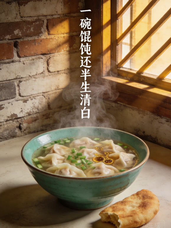 一碗馄饨还半生清白
