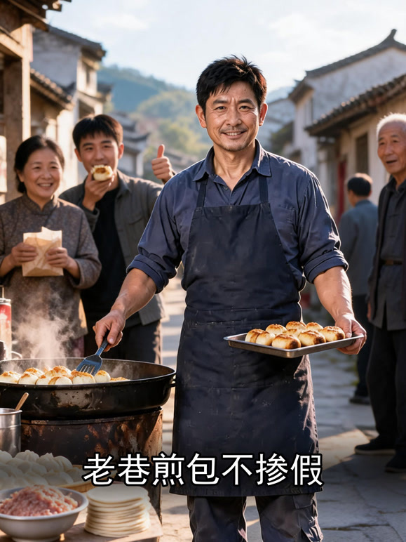 老巷煎包不掺假