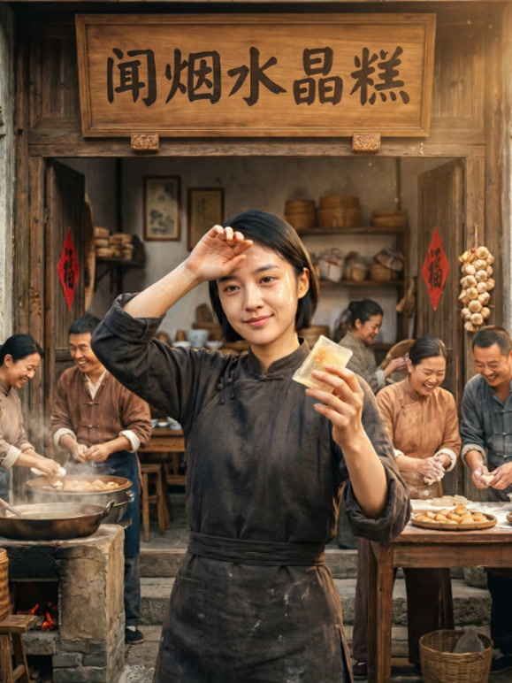 闻烟水晶糕