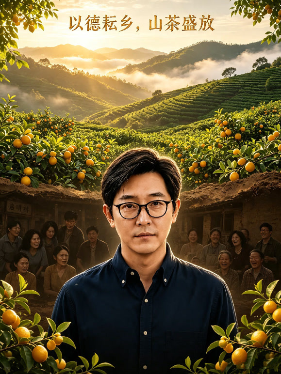 以德耘乡，山茶盛放