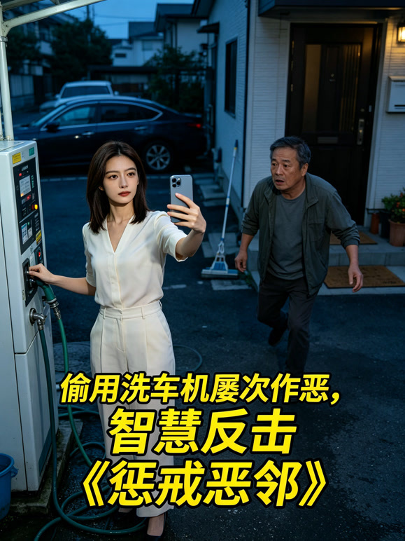 偷用洗车机屡次作恶，智慧反击惩戒恶邻