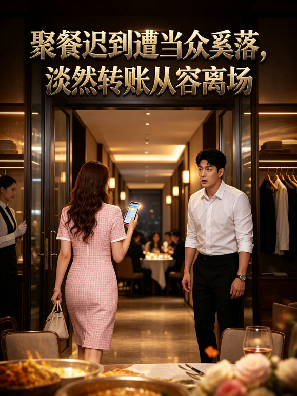 聚餐迟到遭当众奚落，淡然转账从容离场