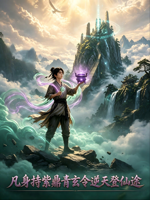 凡身持紫鼎青玄令逆天登仙途