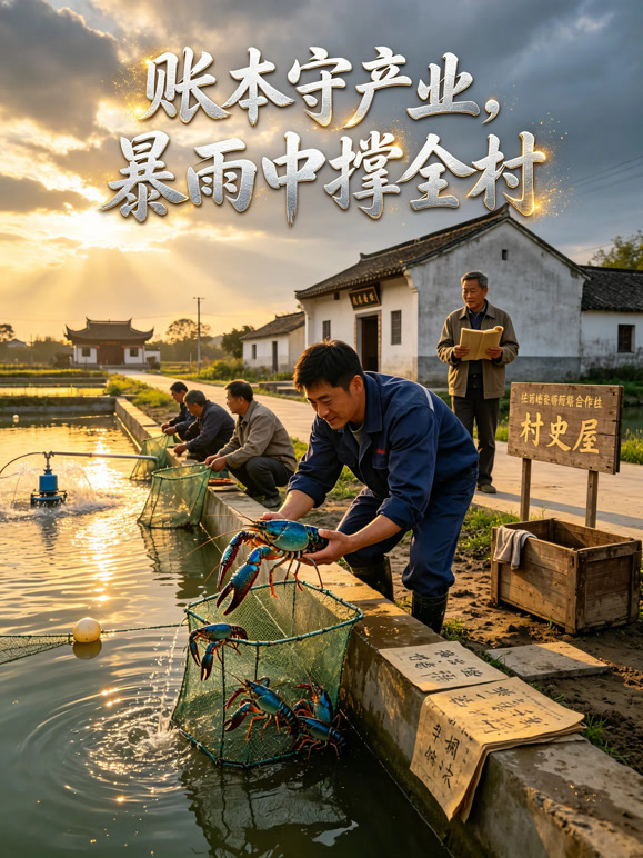 账本守产业，暴雨中撑全村