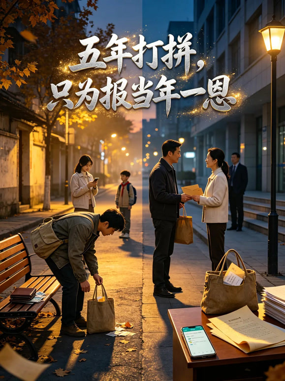 五年打拼，只为报当年一恩