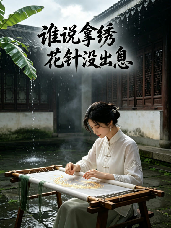 谁说拿绣花针没出息