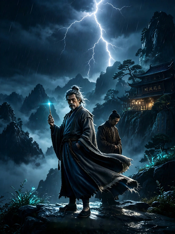 神针归隐望青山