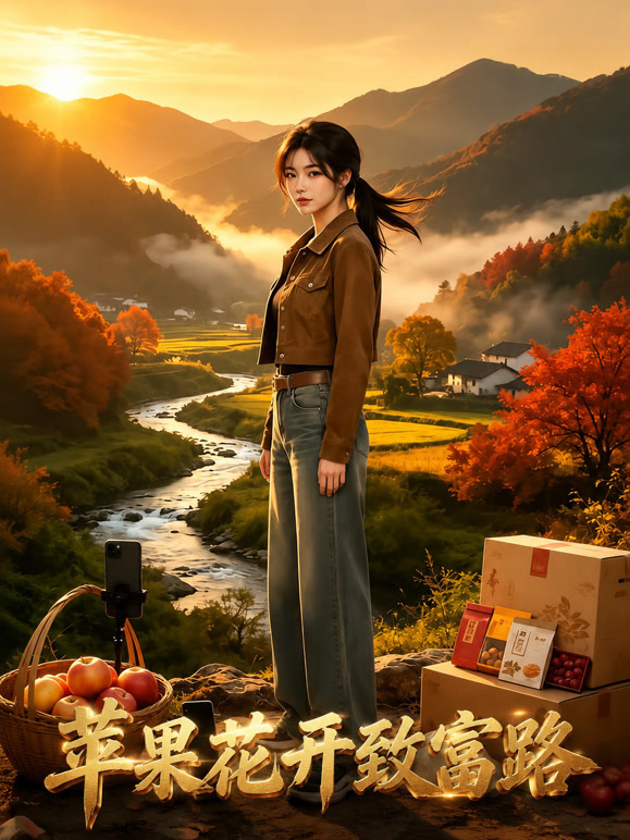 苹果花开致富路