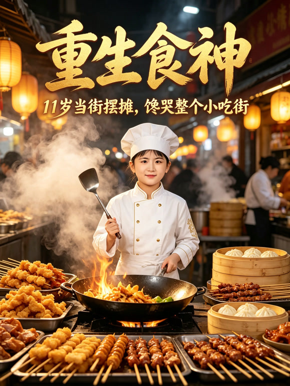 重生食神：11 岁当街摆摊，馋哭整个小吃街