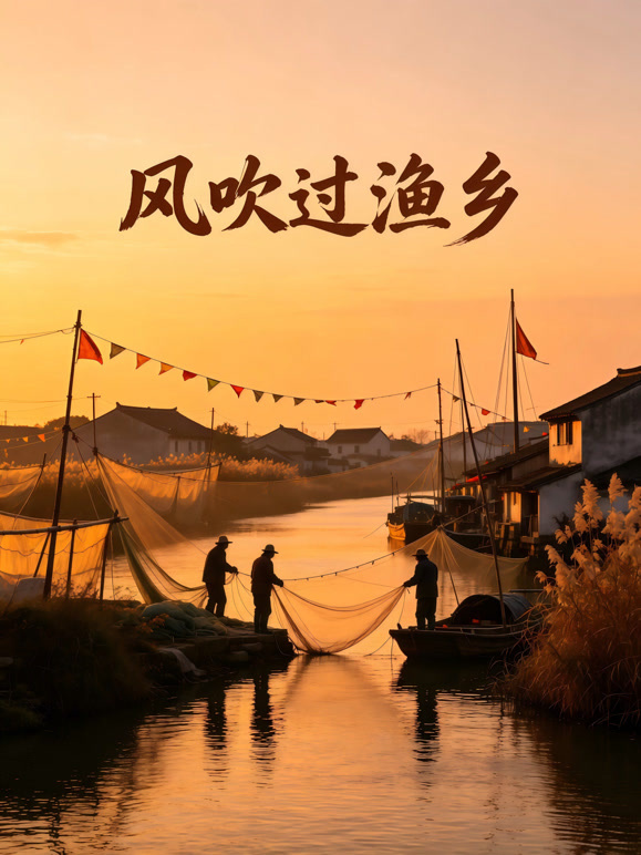 风吹过渔乡