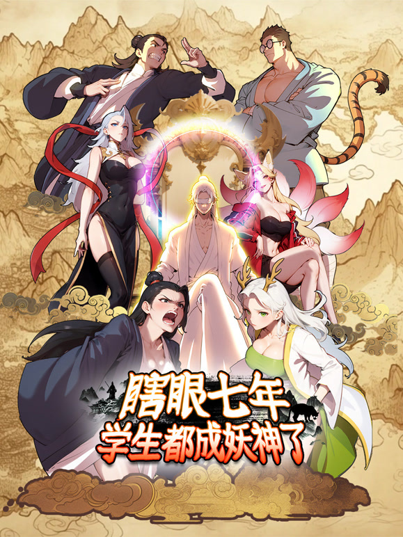 瞎眼七年，学生都成妖神了 动态漫画