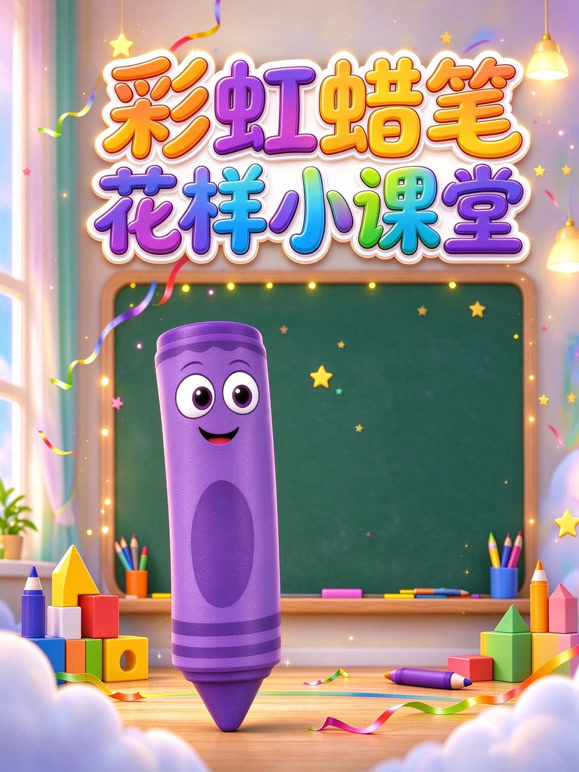 彩虹蜡笔花样小课堂