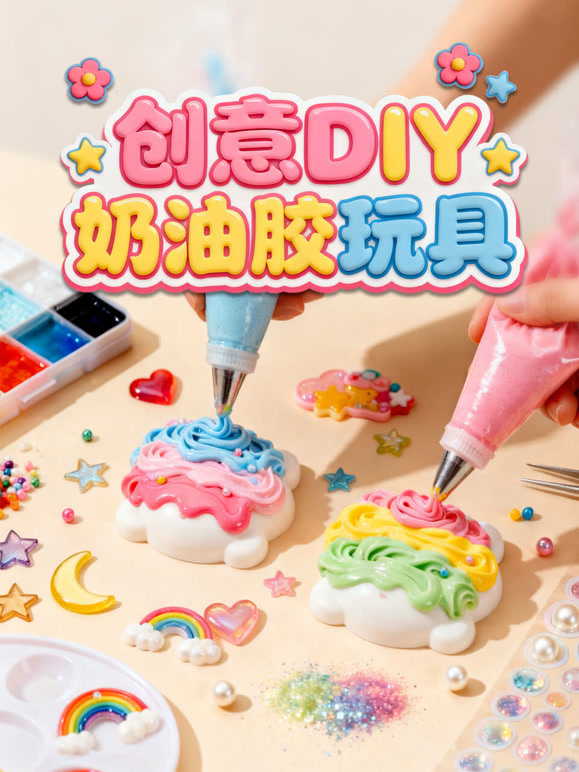 创意DIY奶油胶玩具