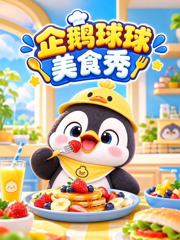 企鹅球球美食秀