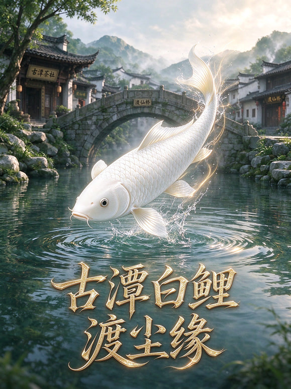 古潭白鲤渡尘缘