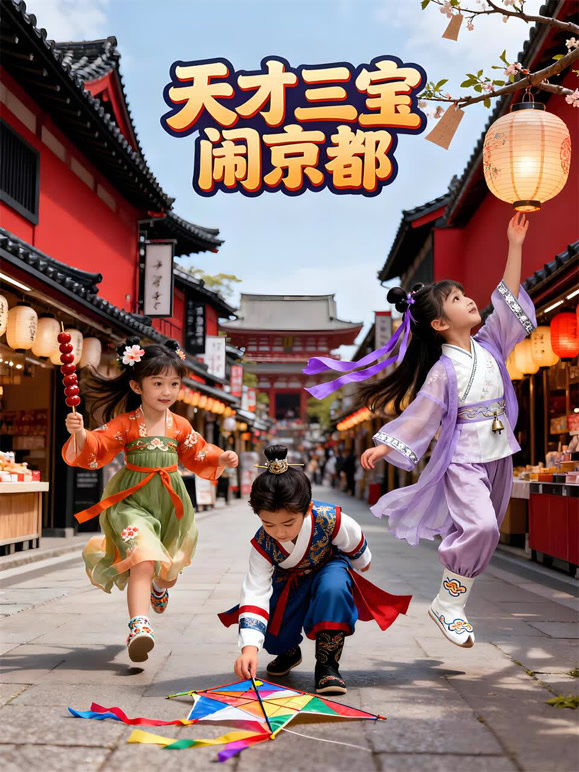 天才三宝闹京都