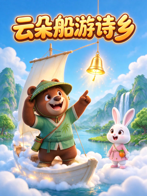 云朵船游诗乡