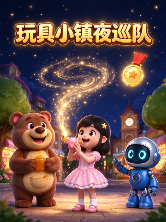 玩具小镇夜巡队