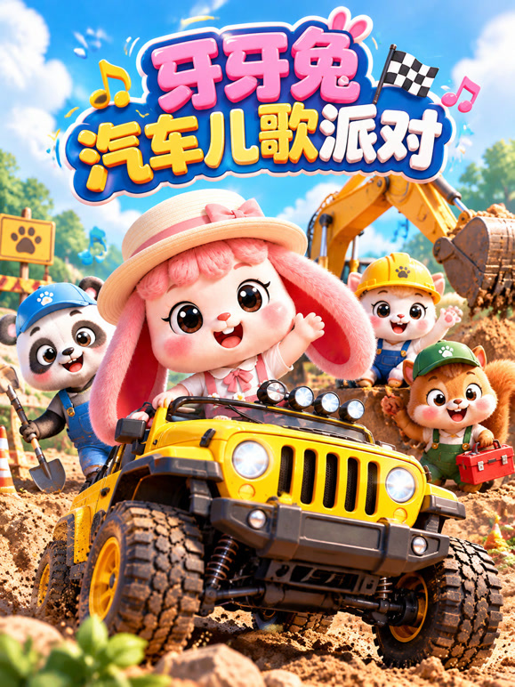 牙牙兔汽车儿歌派对